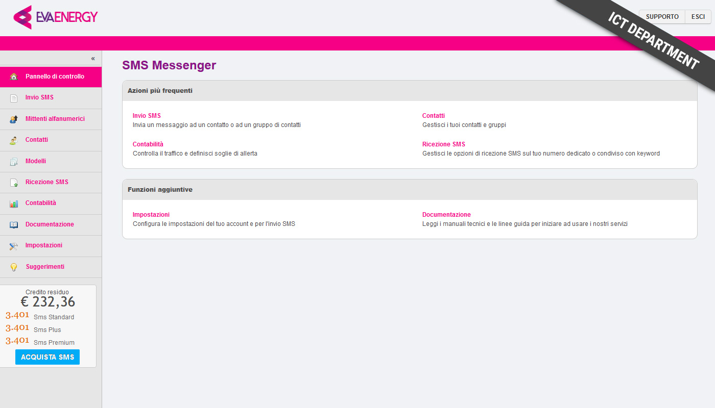 gateway sms, screenshot dashboard webapp